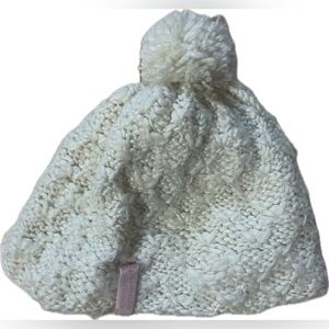 Cozy Cream Lululemon Wool and fleece Knit Beanie with sparkle accents
